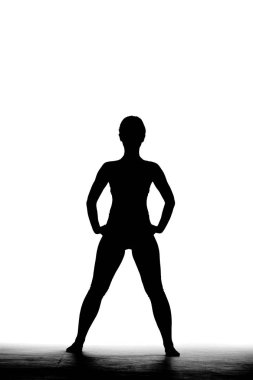 tam kadın bedeni siluet