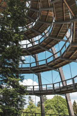 Baumwipfelpfad Bayerischer Wald, Treetop Almanya yürümek.