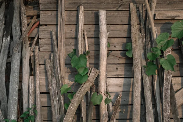 Alte Scheunenmauer Aus Holz — Stockfoto