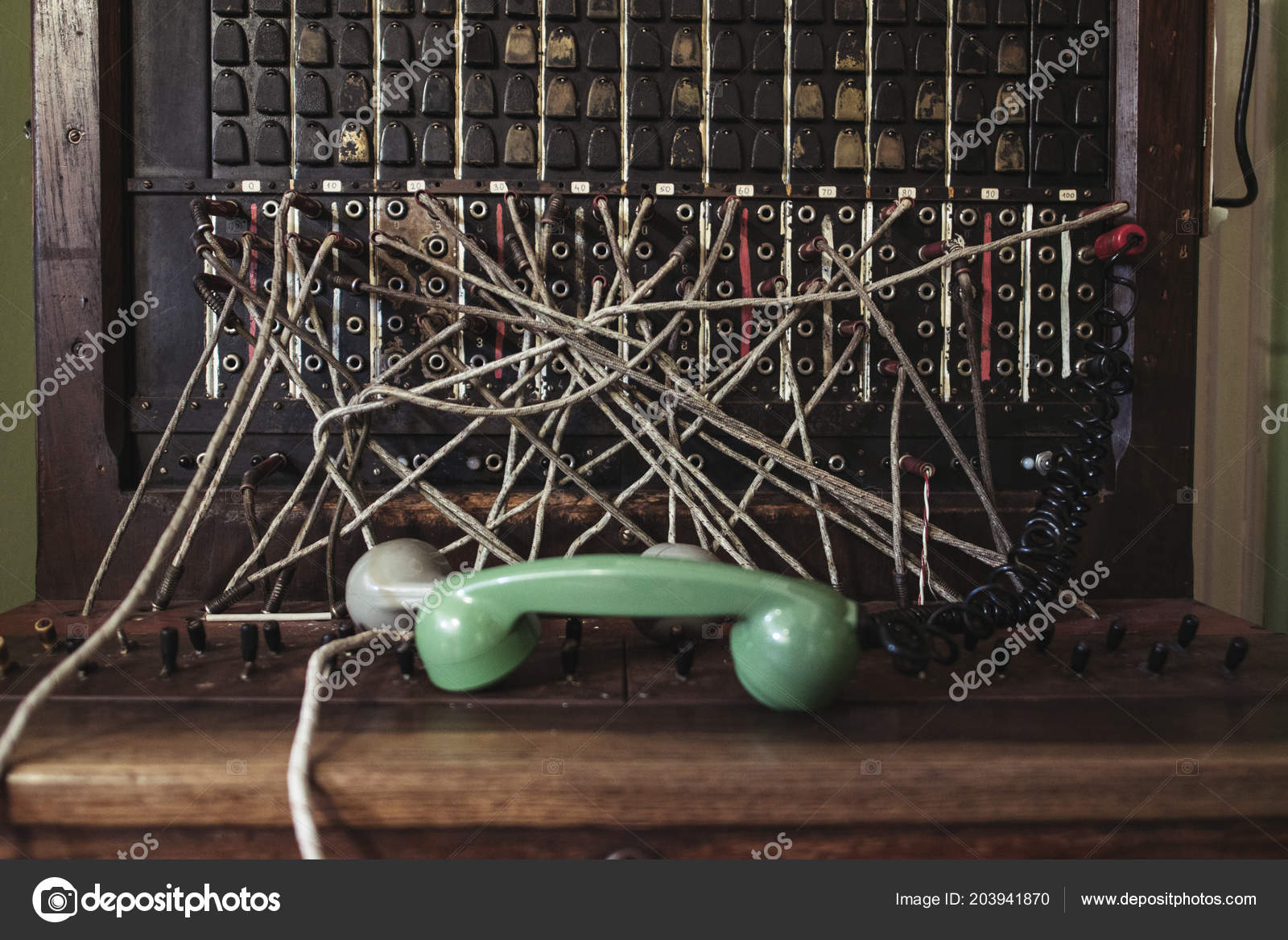 Old Telephone Pbx Switchboard — Stock Photo © loriklaszlo 203941870