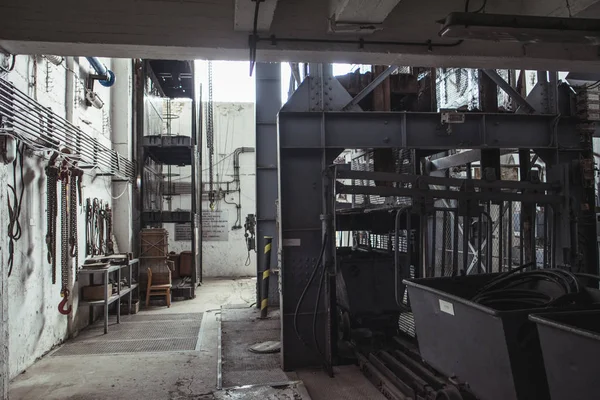 Edifício Industrial Vazio Interior — Fotografia de Stock
