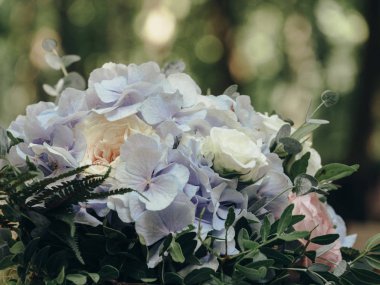 Gelin Buketi yakın kadar bokeh arka plan