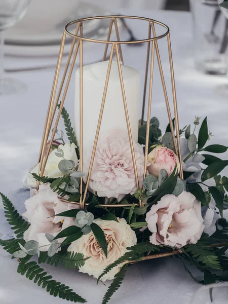 Creative Wedding Decoration Wedding Table — Stock Photo, Image