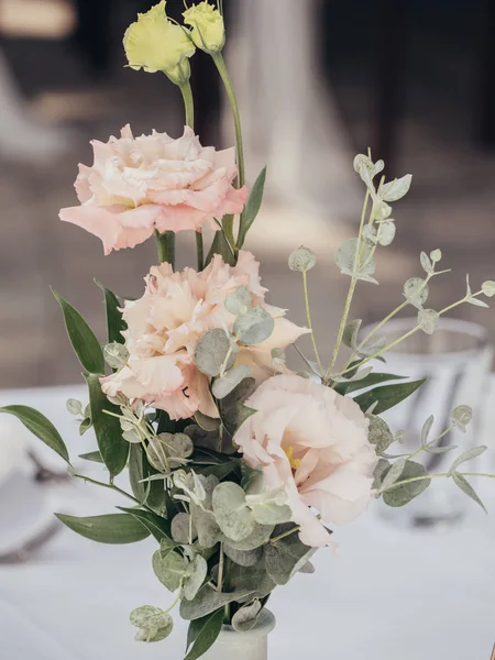 Lugar Boda Con Decoración Floral —  Fotos de Stock