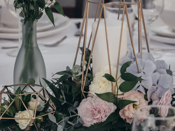 Local Casamento Com Decoração Floral — Fotografia de Stock