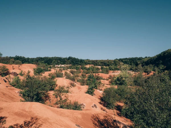 Landschaft Der Bauxitmine — Stockfoto