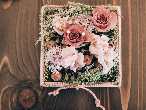 Decoração Casamento Perfeito Decorações Mesa Flor Para Casamento — Fotografia de Stock