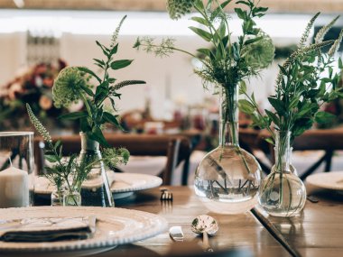 Düğün dekorasyon. Tablo düğünde ayarla. 