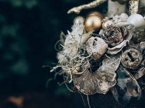 Advent wreath for the pre Christmas time. DIY Christmas decorations.