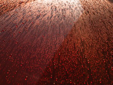 Su damlaları mumlu araba yıkama sonrası