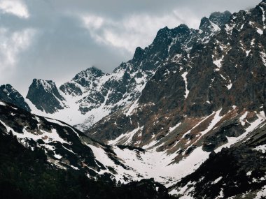 High Tatras 'ın kış manzarası