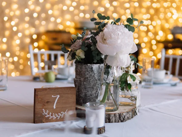 Wedding Table Set Wedding Reception — Stock Photo, Image