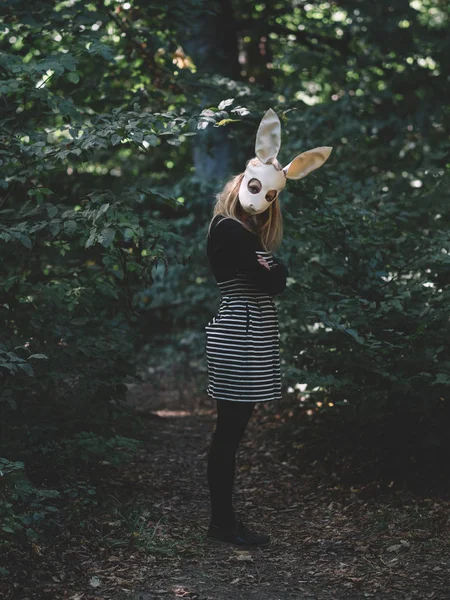 Halloween Portrét Strašidelné Ženy — Stock fotografie