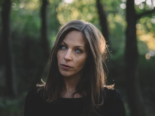 Halloween Portrait Creepy Woman — Stock Photo, Image