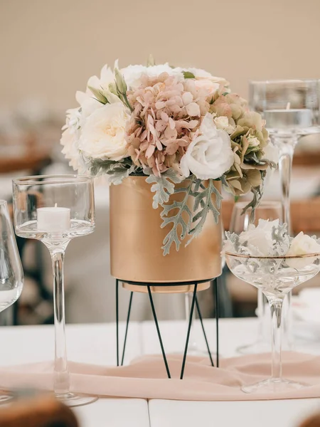Wedding Reception Table Setting — Stock Photo, Image