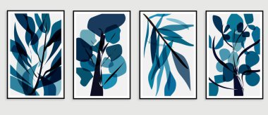 Çiçek arkaplan seti. el çizimi biçim çizimleri.