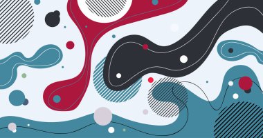 Renkli geometrik şekilli soyut bir arkaplan. vektör illüstrasyonu