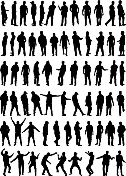 Silhouette Homme — Image vectorielle