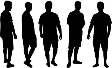 siyah bir adam silüeti.