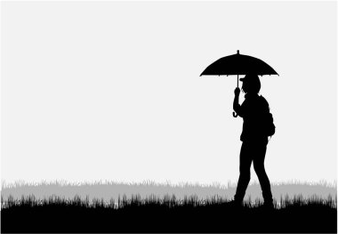 Siluet insanlar. Vektör.