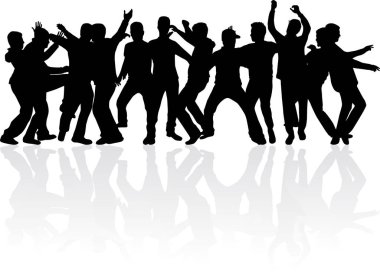 Bir adamın silueti.