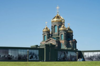 Rus Silahlı Kuvvetleri 'nin (İsa' nın Dirilişi Katedrali) Büyük Vatanseverlik Savaşı 'nın 75. yıldönümü Odintsovsky Bölgesi, Moskova Oblastı..