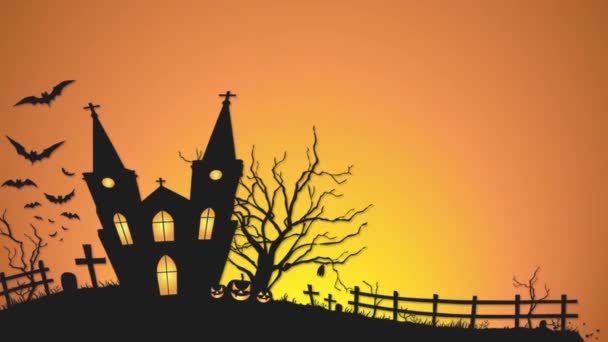 Animazione Halloween Con Effetti Stop Motion — Video Stock