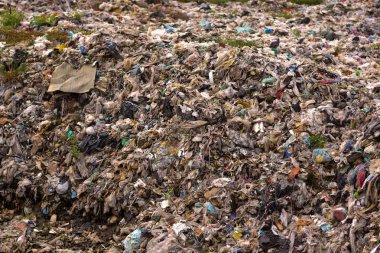 Dağ çöp, bozulmuş atık. Kentsel ve endüstriyel alanlarda atık. Kirliliği ve toksik kalıntı neden. Kentsel planlama bir sorundur. Az gelişmiş ülkelerde çevre yönetimi