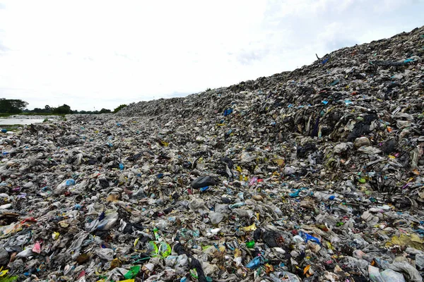 Mountain Garbage Degraded Waste Waste Urban Industrial Areas Cause Pollution — Stock Photo, Image