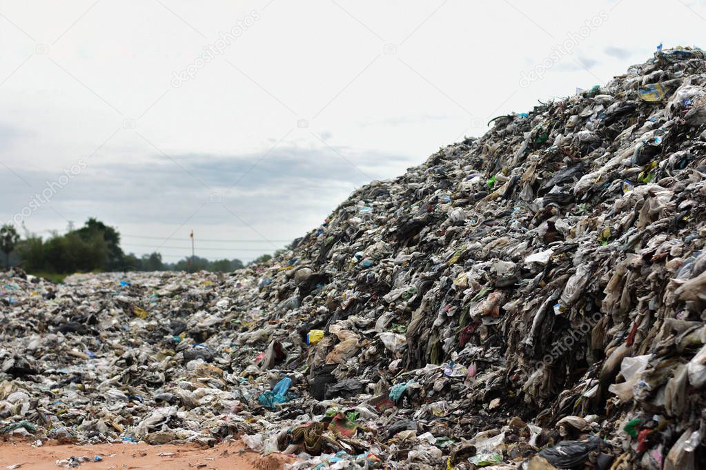 Large garbage, degraded waste from urban and industrial areas.
