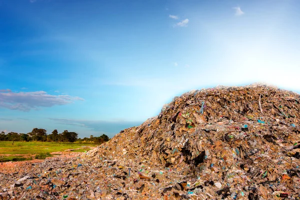 Montagnes Déchets Causés Par Des Déchets Qui Peuvent Pas Être — Photo