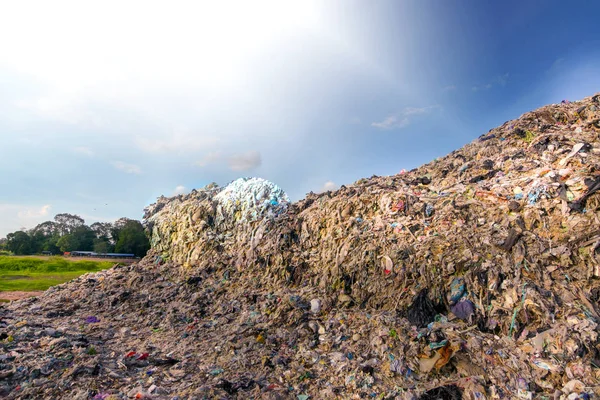 Montagnes Déchets Causés Par Des Déchets Qui Peuvent Pas Être — Photo