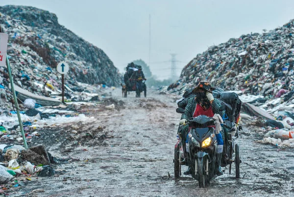 Roi Thailand März 2017 Einem Regnerischen Tag Schleppt Der Städtische — Stockfoto