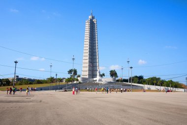 Devrim Meydanı, Havana, Küba - 03/30/2018: Jos Mart Memor