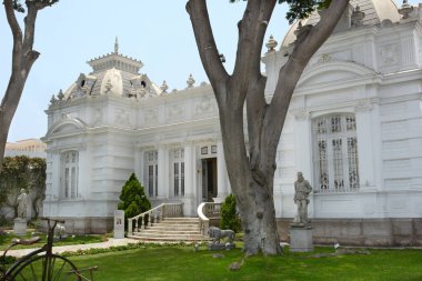 Barranco, Peru - 18 Ekim 2015: Pedro de Osma Müzesi. 1988 yılında açılış, müzenin Lima banliyölerinde Perulu Genel Vali ile ilgili sanat eserlerini korumaya adanmıştır. 