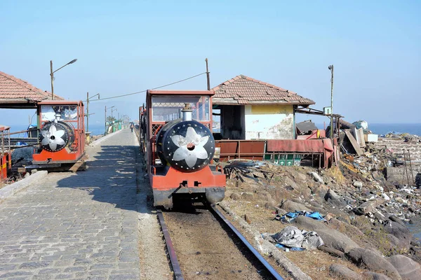 Isla Elefanta India Enero 2017 Elephanta Island Toy Train Mumbai — Foto de Stock