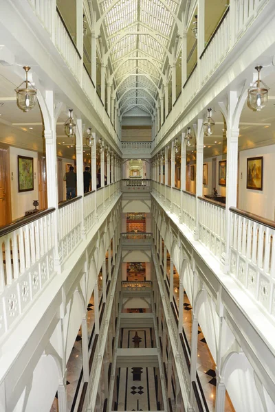 印度孟买 2017年1月11日 泰姬陵皇宫酒店走廊 这家建于1931年的豪华酒店俯瞰着孟买港和印度的门户 — 图库照片