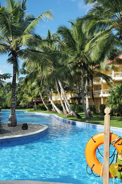 Punta Cana Dominik Cumhuriyeti Aralık 2016 Pool Alan Dreams Resort — Stok fotoğraf