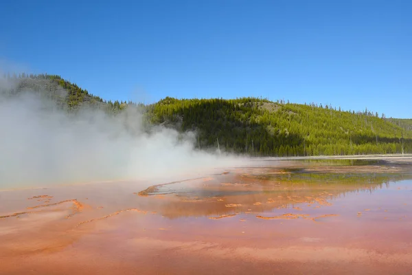 Grand Prismatic Spring Midway Geyser Basin Het Nationaal Park Yellowstone — Stockfoto