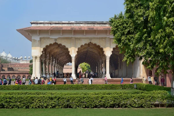 Agra Índia Novembro 2015 Diwan Hall Public Audience Dentro Forte — Fotografia de Stock