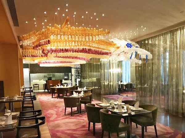 Bombaj Indie Stycznia 2017 Taj Santacruz Hotel China Restaurant Inc — Zdjęcie stockowe