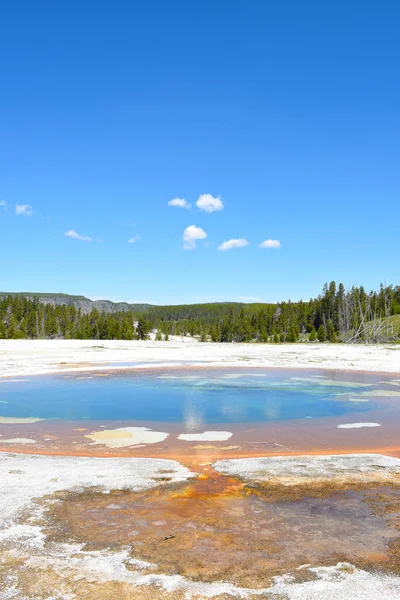 Krásu Fond Povodí Horní Gejzír Yellowstonského Národního Parku Fond Akcií — Stock fotografie