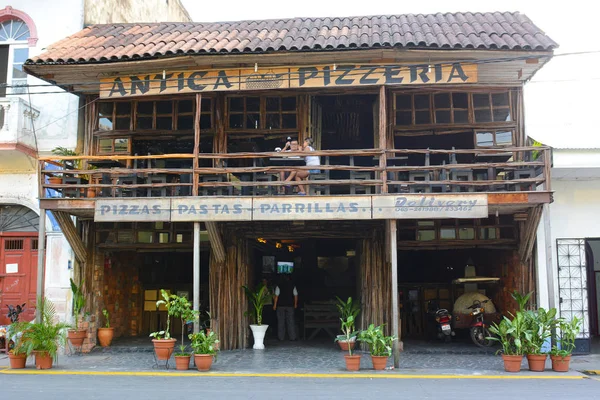 Iquitos Περού Οκτωβρίου 2015 Antica Pizzeria Εστιατόριο Είναι Ένα Δημοφιλές — Φωτογραφία Αρχείου