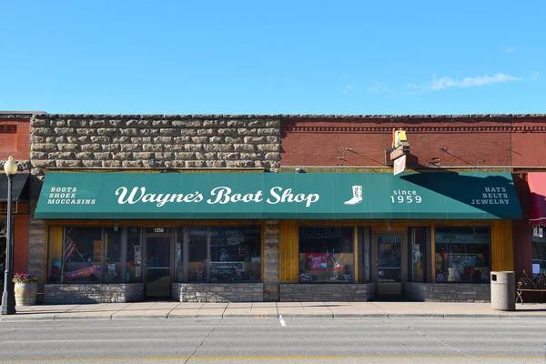 Cody Wyoming Junio 2017 Waynes Boot Shop Una Las Tiendas —  Fotos de Stock