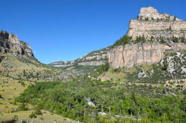 Tensleep Canyon Wyoming Bighorn dağlarında.