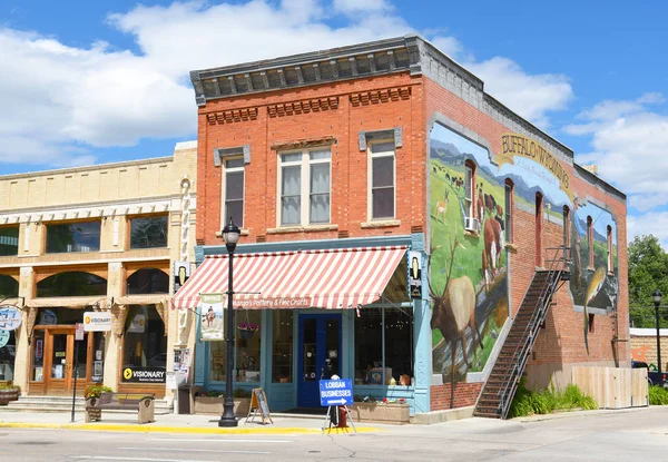 Buffalo Wyoming Junio 2017 Main Street Shops Buffalo Wyoming Calle —  Fotos de Stock