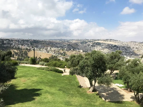 Bekijken Van Het Oude Jeruzalem Van Haas Promenade — Stockfoto