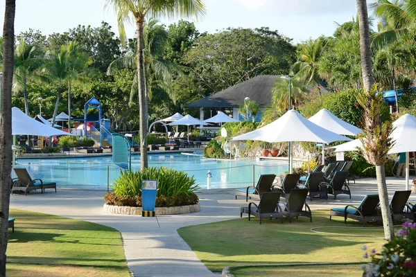 Cebu Philippines April 2016 Shangri Mactan Resort Spa Pool Luxury — Stock Photo, Image