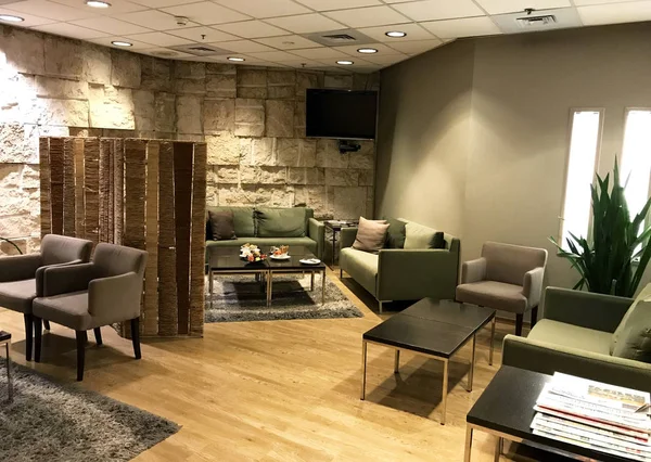 Tel Aviv Izrael 2018 Május Massada Lounge Belsejében Ben Gurion — Stock Fotó