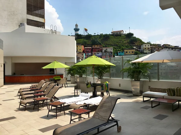 Γκουαγιακίλ Εκουαδόρ Φεβρουαρίου 2017 Wyndham Guayaquil Hotel Βρίσκεται Μόλις Λίγα — Φωτογραφία Αρχείου